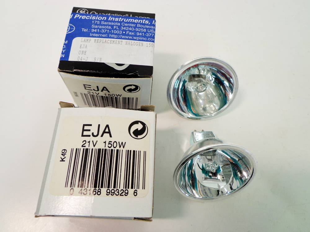 GE EJA 21V 150W Replacement Halogen lamp for Projectors and Microscopes, 2pcs.